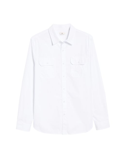 AG Jeans Benning Slim Fit Utility Shirt In True White At Nordstrom Rack for men