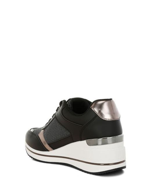 London Rag Wedge LONDON RAG Vespera Wedge Sneaker in Black | Lyst