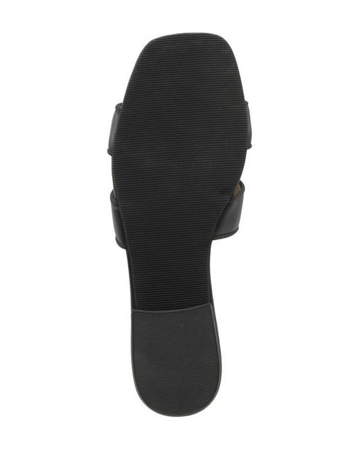 Adrienne Vittadini Black Pierre Slide Sandal