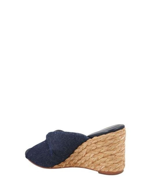 Andre Assous Blue Merida Wedge Sandal