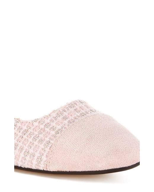 LONDON RAG Pink Karita Tweed D'Orsay Slingback Pump