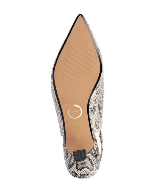 Journee Collection Natural Paulina Slingback Pump
