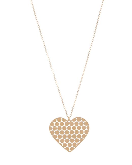 KARAT RUSH 14k Yellow Gold Cutout Heart Pendant Necklace