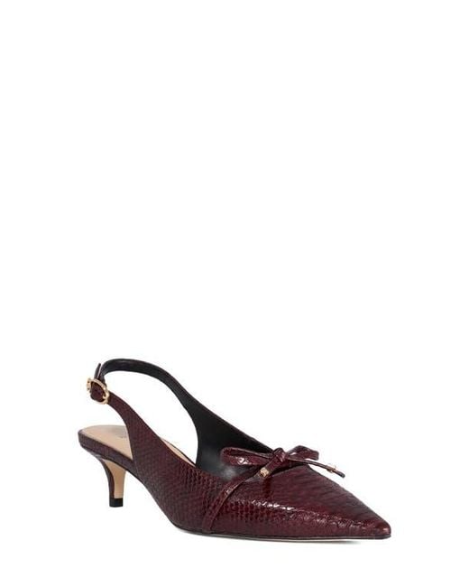 Dune Brown Cassie Pointed Toe Slingback Pump