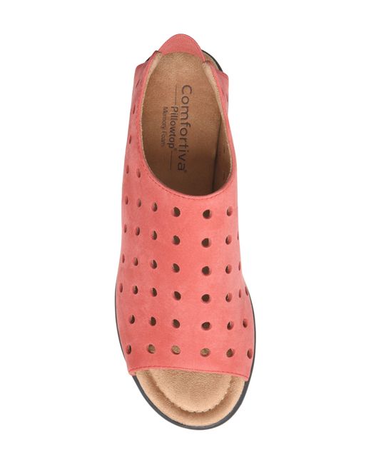 Comfortiva Pink Petal Cutout Sandal
