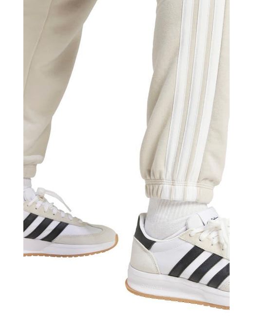 Adidas Natural 3-Stripes Fleece Sweatpants