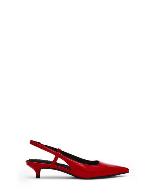 Anne Klein Red Shorty Slingback Pump