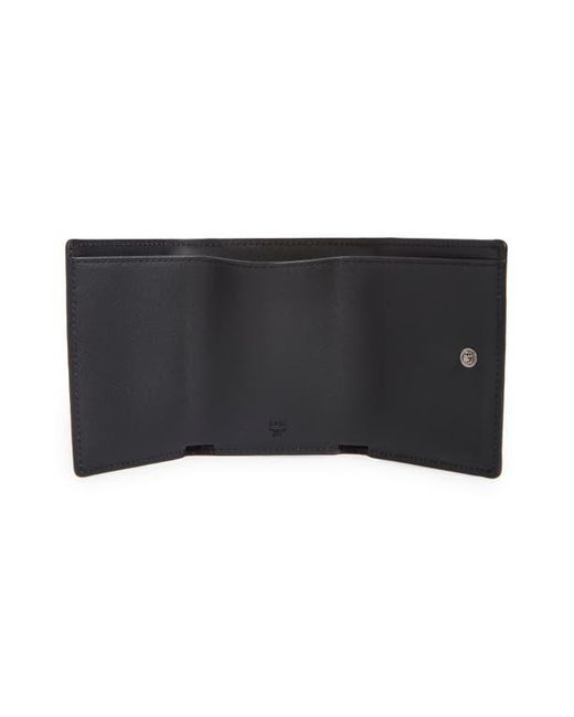 MCM Black Tech Trifold Flap Wallet