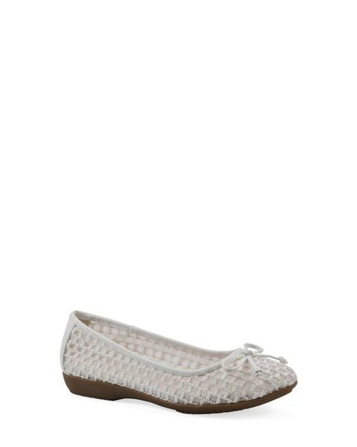 White Mountain White Chelcy Mesh Ballet Flat