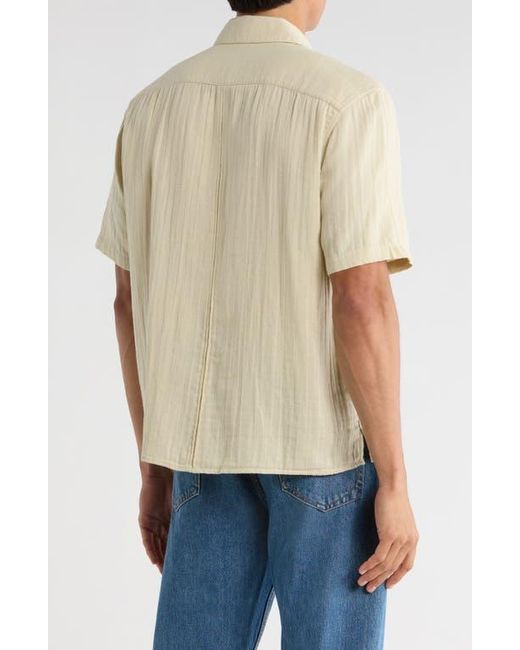 Rag & Bone Natural Danny Cotton Gauze Button-Up Shirt for men