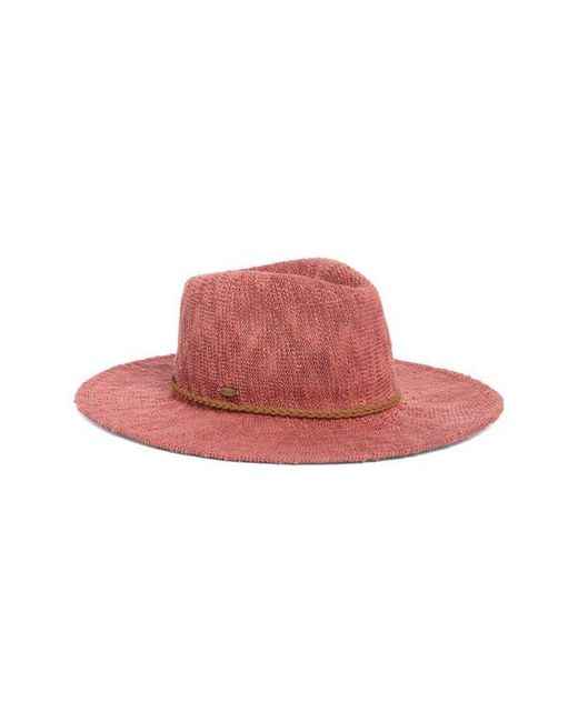 Scala Red Knit Fedora
