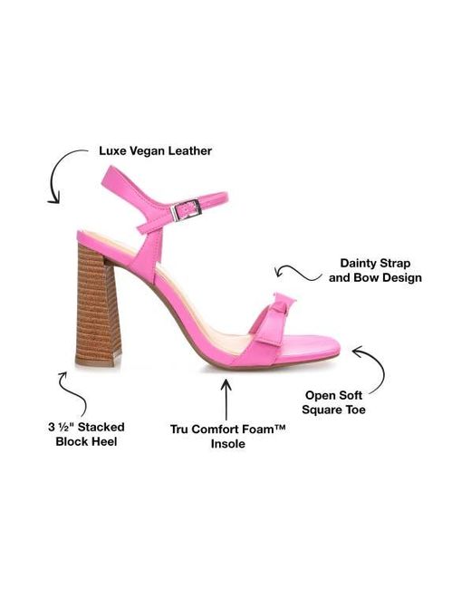 Journee Collection Pink Tru Comfort Foam Diana Heeled Sandal