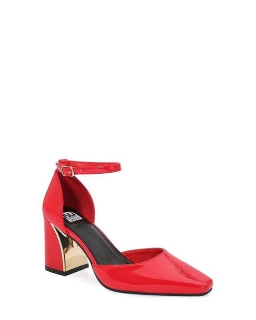 Ninety Union Red Megan Square Toe Pump