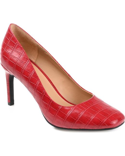 Journee Collection Red Monalee Pump