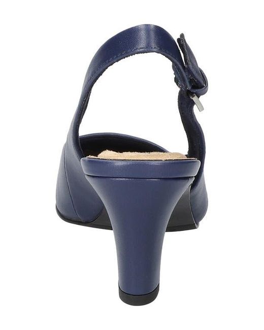 Easy Street Blue Ritsa Slingback Pump
