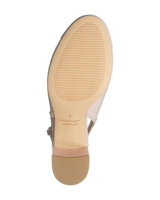 Stuart Weitzman Natural Celina 60 Slingback Pump