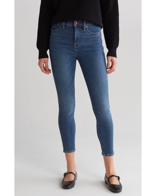 Madewell Blue High Waist Skinny Crop Jeans