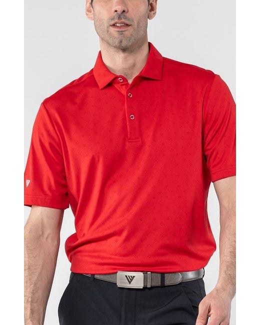 Levelwear Red Detect Knit Polo for men