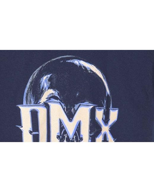 Merch Traffic Blue Dmx Skull Cotton Graphic T-shirt for men