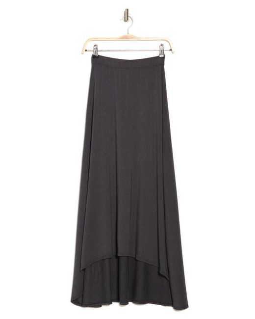 Go Couture Black Asymmetric Hi-Low Skirt