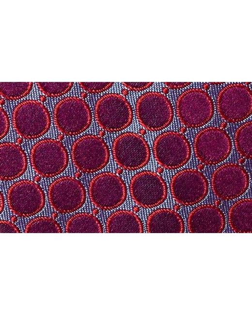 Ted Baker Purple Wilson Dot Silk Blend Tie for men