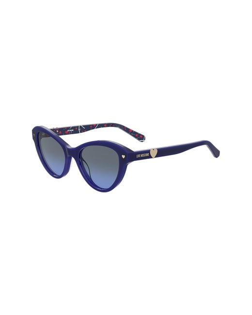 Moschino Blue 52mm Cat Eye Sunglasses