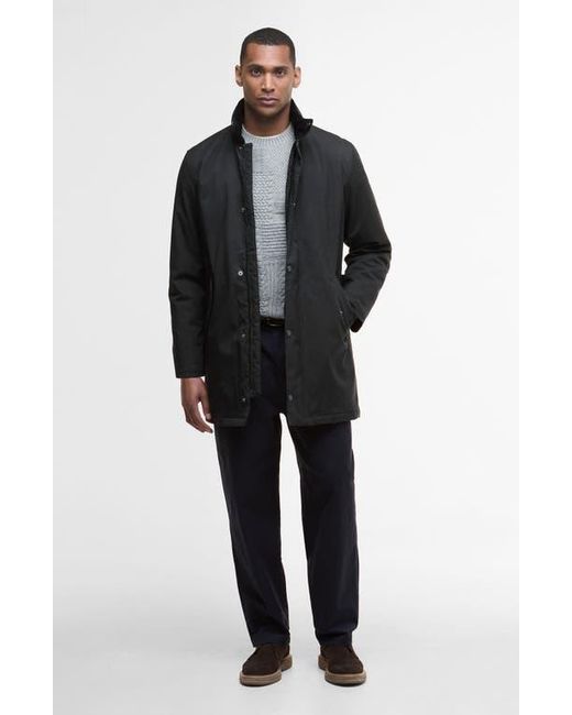 Barbour Black Winter Powell Waterproof Jacket for men