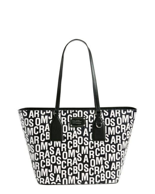 Marc Jacobs Jumbled Logo Tote Bag in White | Lyst