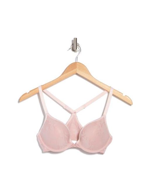 B.tempt'd Pink Shadow Scene Push-Up Racerback Bra