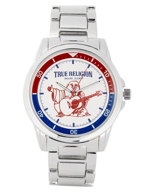 TRUE RELIGION Buddha Guitar Bracelet Watch, 42.8Mm in Gray for Men TRUE RELIGION Buddha Guitar Bracelet Watch, 42.8Mm in Gray for Men