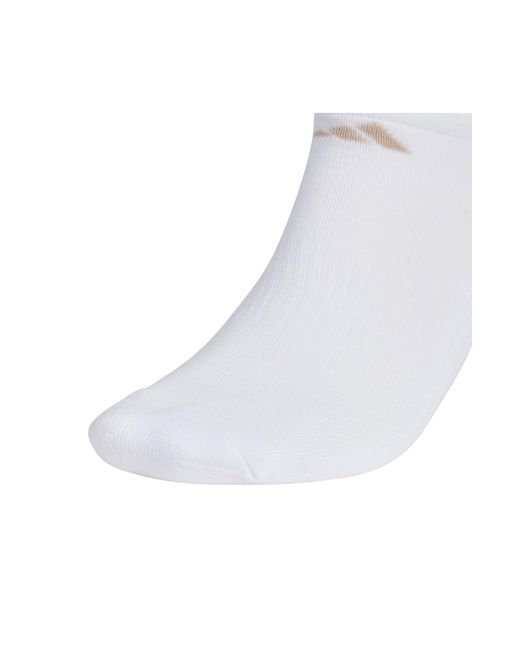 Adidas White 3-pack Aeroready Athletic Cushioned Low Cut Socks for men