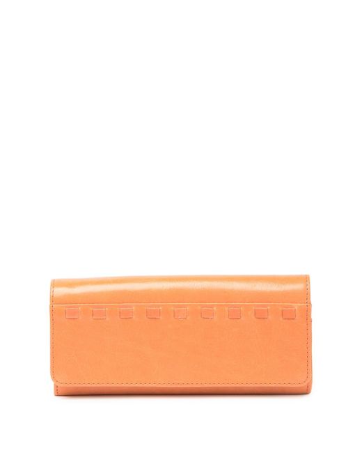 Hobo International Orange Rider Leather Wallet