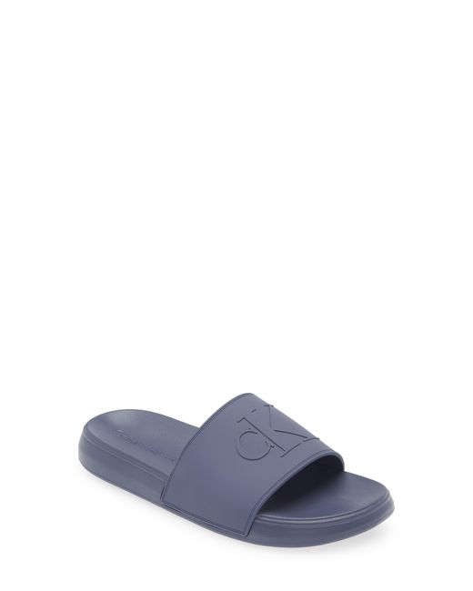 Calvin Klein Blue Wiston Slide Sandal for men