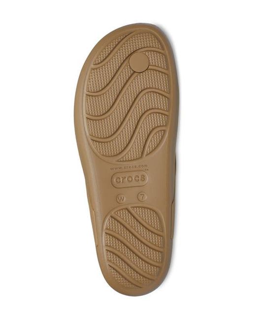CROCSTM Brown Splash Flip Flop