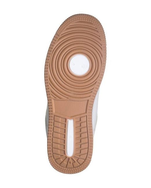 Danskin White Two-Toned Court Sneaker