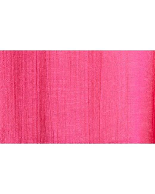 Treasure & Bond Pink Lace Trim Short Sleeve Ruana