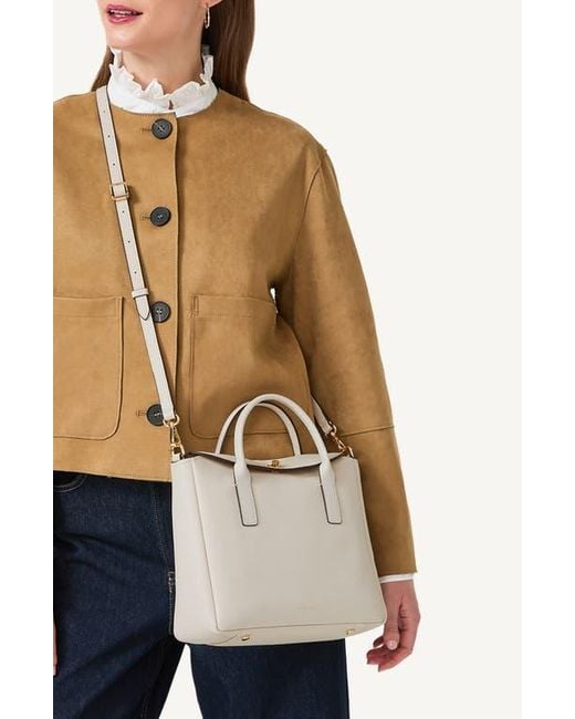 Radley White Carpenter Yard Flapover Satchel Bag