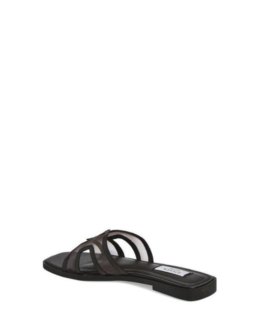 Steven New York Black Harlien Mesh Slide Sandal
