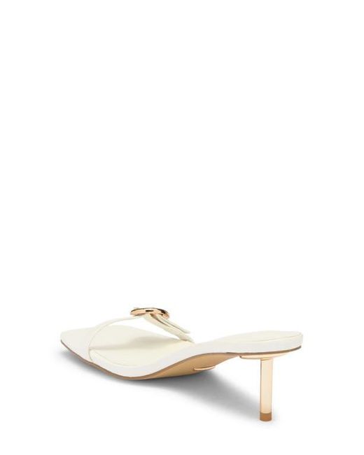 Billini White Lyon Buckle Sandal