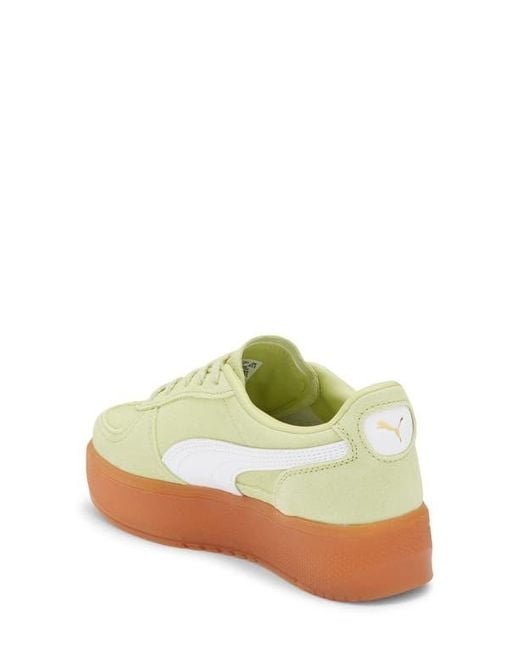 PUMA Yellow Palermo Elevata Platform Sneaker