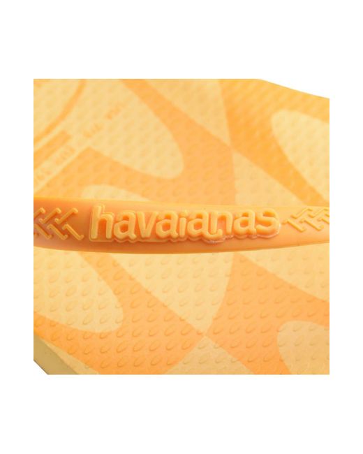 Havaianas Orange Distorted Wave Flip Flop
