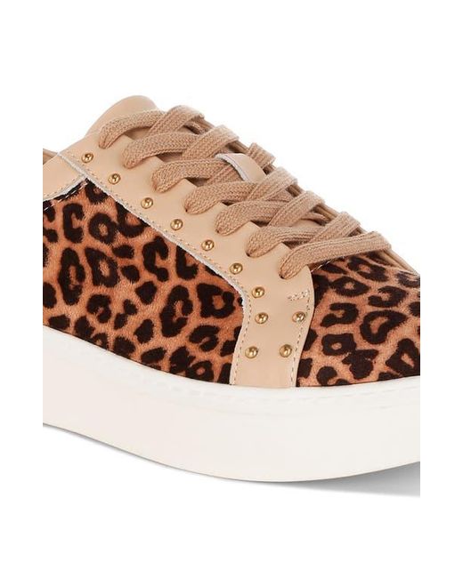 Rag & Co Brown Flippin' Studded Platform Sneaker