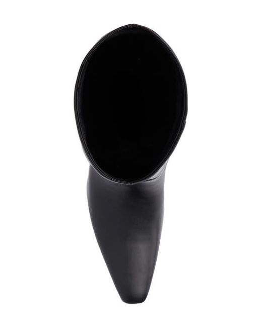 TORGEIS Black Faux Leather Tall Belt Boot