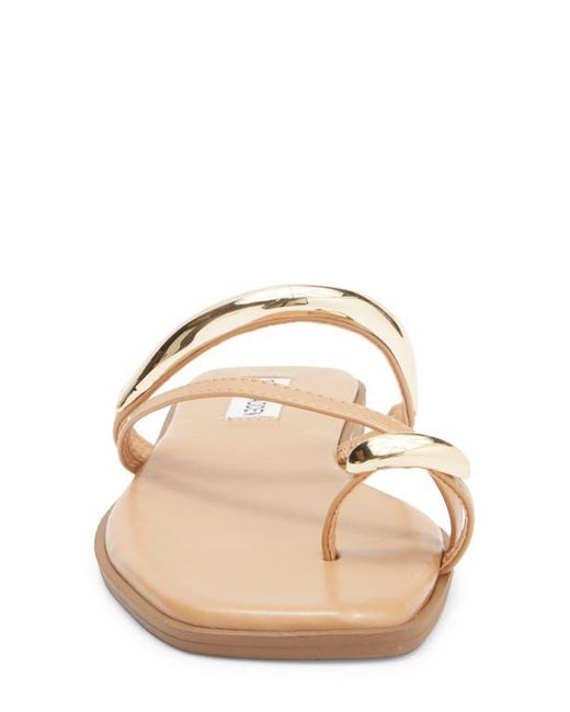 Steve Madden Arley Square Toe Sandal in Natural | Lyst