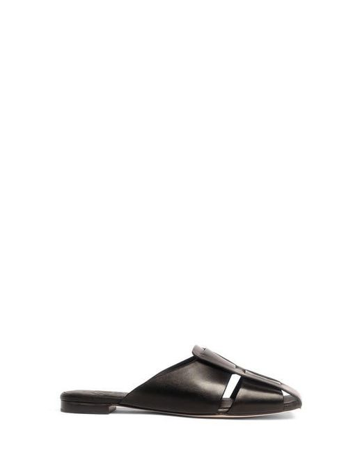 Anthony Veer Black Woven Leather Mules