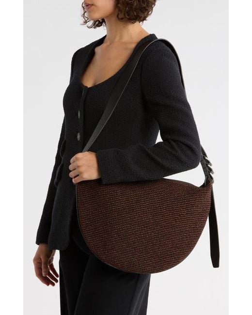 Rag & Bone Brown Medium Mercer Woven Straw Hobo Bag