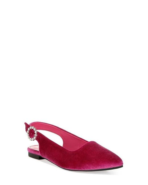 LONDON RAG Red Dolan Slingback Flat