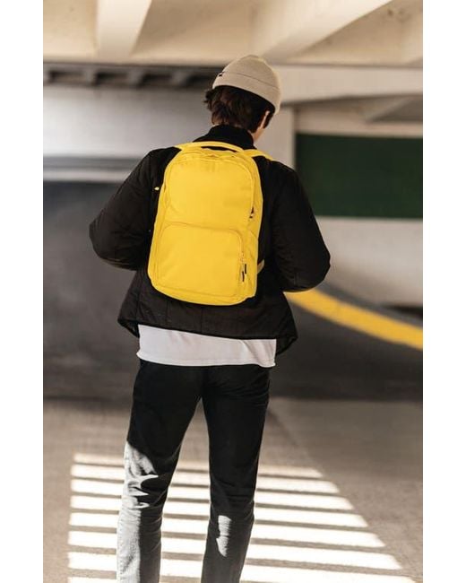 Brevite Yellow The Water Resistant Backpack