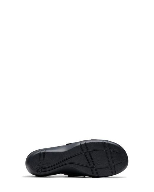 Clarks Black Merliah Belle Wedge Sandal