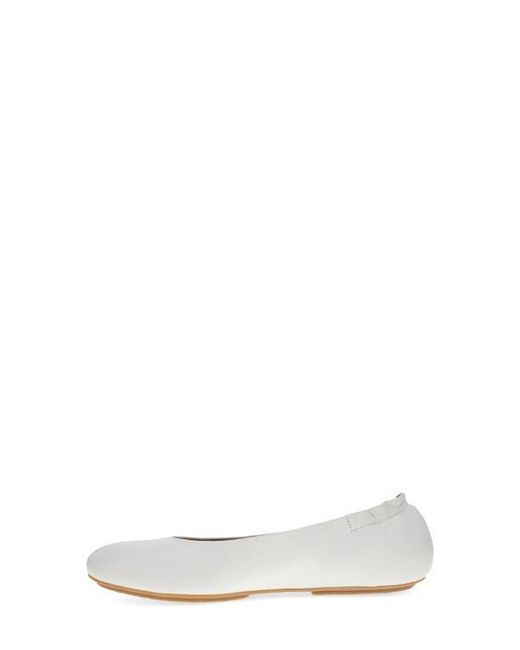 Dansko White Mollie Ballet Flat